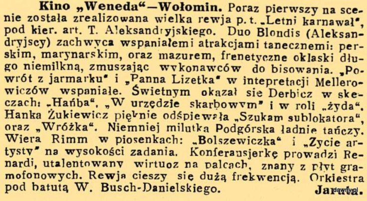 Trubadur Warszawy : kabaret artystyczny : humor, piosenki, satyra, monologi, deklamacje, kuplety, jednoaktówki : w kazdy czwartek nowy numer z nowym programem, R. 23, nr 27 (4 lipca 1931)