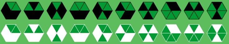 Poligon - komplet pionów