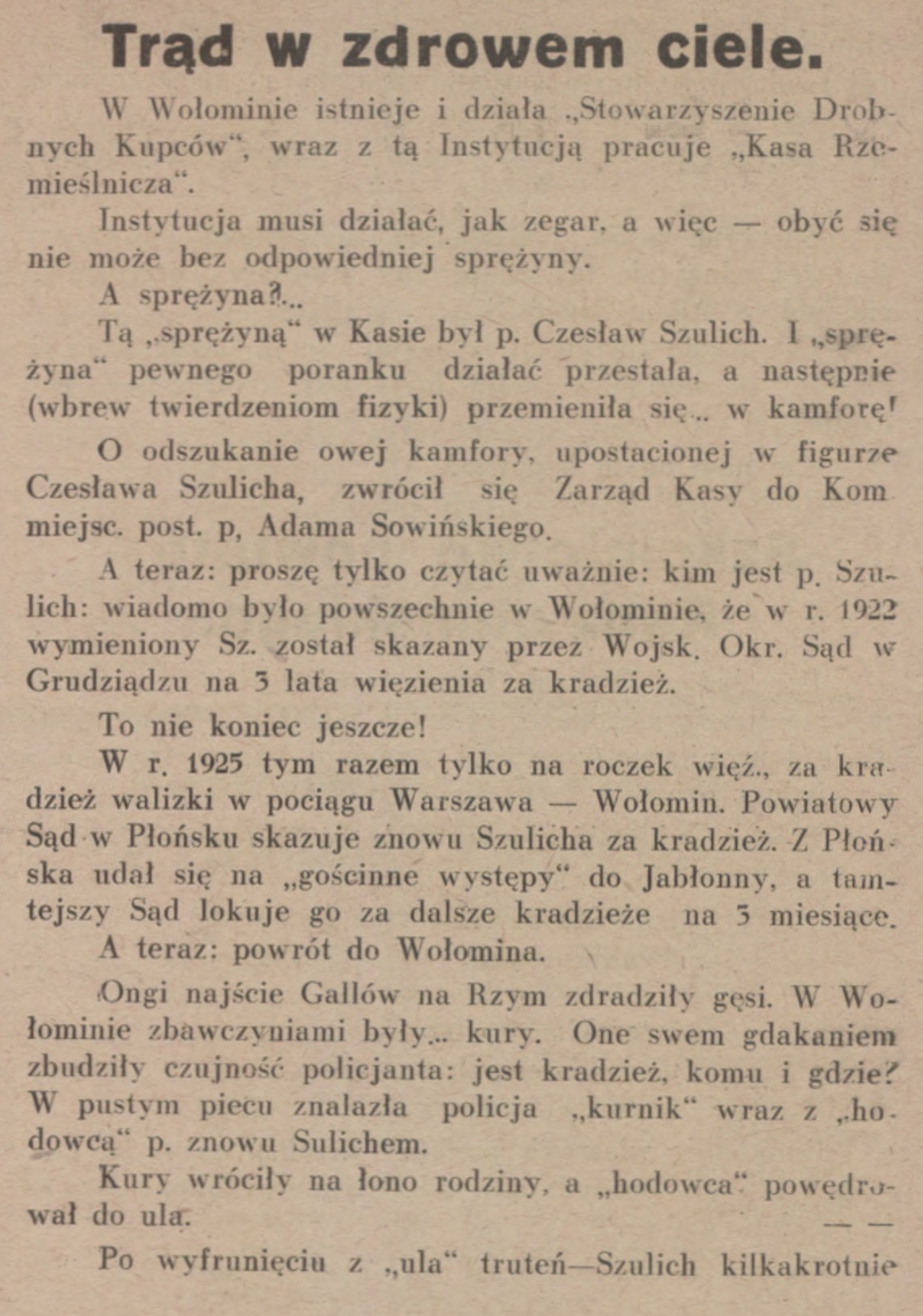 Głos Wołomina, Radzymina, Mińska Mazow. R. 1, nr 4 (lipiec 1930)